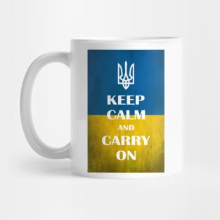 Keep calm and carry on Ukraine Mug